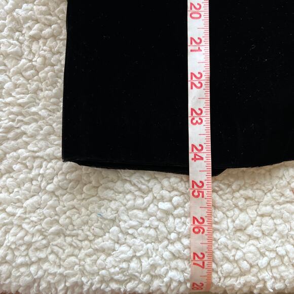 Kips Bay Black Velvet Pencil Skirt 10 - Picture 8 of 8